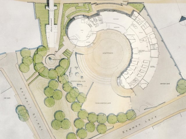 A ground floor plan of Tetley's Brewery Wharf.