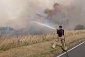 Firefighters from across the county have been helping to tackle the blaze on Langdale Moor - Image: Thirsk Fire Station