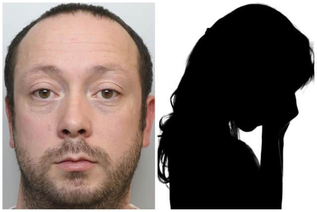 King was jailed today for multiple rape offences against a 10-year-old. (pics by WYP / Adobe)