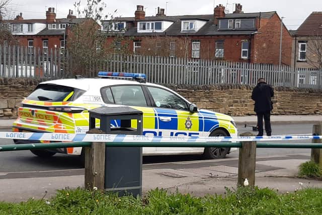 Police were at the scene of a stabbing between Hall Lane and Brentwood Terrace