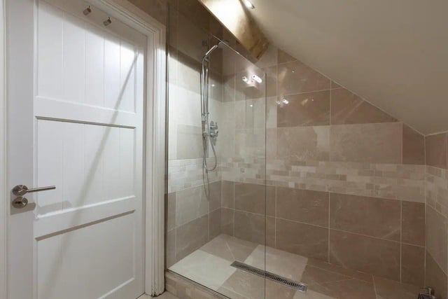 There are two bathrooms in the oft; one with a luxurious walk-in shower.