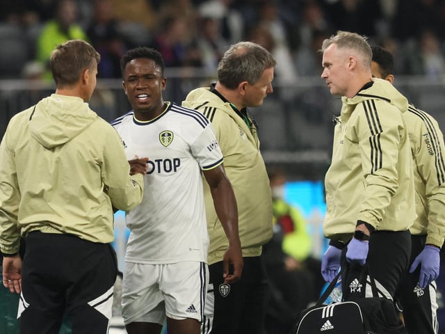 Sinisterra was forced off in the 14th minute of Friday's draw against Palace with a hamstring injury. Whites boss Jesse Marsch said: "We're hopeful it's not too much or too long or too severe. Any time we have a hamstring injury, I'm totally dissatisfied because that's reflective of everything we do with them physically. We'll evaluate that and we hope it's not so bad."