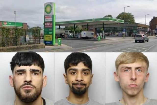 Leyton Davis, Adam Ahmed and Marc Carter have been convicted following the incident on Doncaster Road last year.