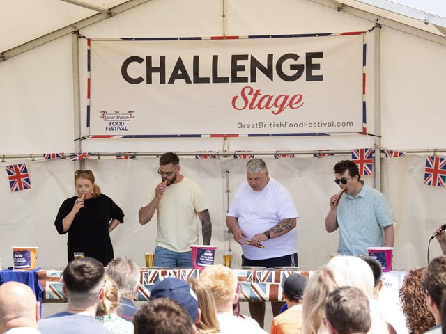 Fierce food eating competitions will be taking place throughout the three days.