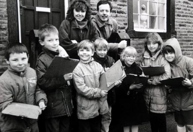 Pictured are pupils from Newlands Primary School in March 1989.
