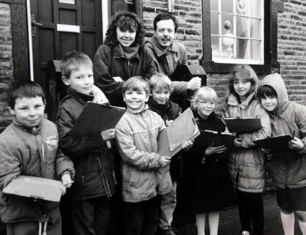Pictured are pupils from Newlands Primary School in March 1989.