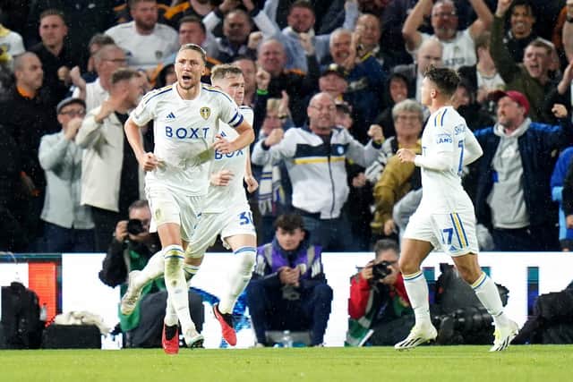 WHITES CONFIDENCE: From Paul Merson, despite Leeds United's winless start to the new Championship season which has included two draws, the latest thanks to Luke Ayling's equaliser, above, in Friday night's 1-1 stalemate against West Brom at Elland Road. Photo by Danny Lawson/PA Wire.