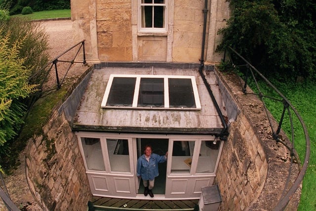 This is Alexandra Fagan pictured at her home Eastgate Lodge at Grimstone Park near Tadcaster which was up for sale at £65,000 in July 1998.