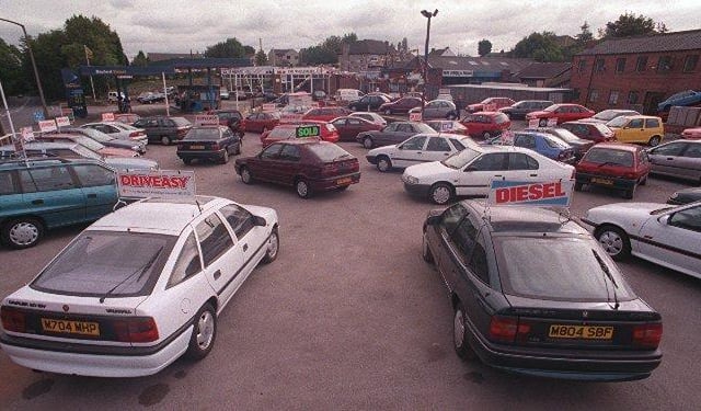 Did you buy a car here back in the day? M.B. Motors pictured in September 1998.