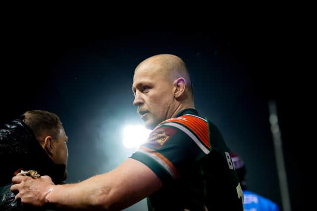 Hunslet forward Eddie Battye will face one of his former clubs when London Broncos visit South Leeds Stadium on Sunday. Picture by Allan McKenzie/SWpix.com.