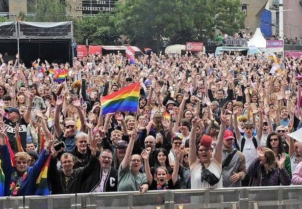 It's believed that this year's Pride event in Leeds was the biggest ever. Photo: Steve Riding