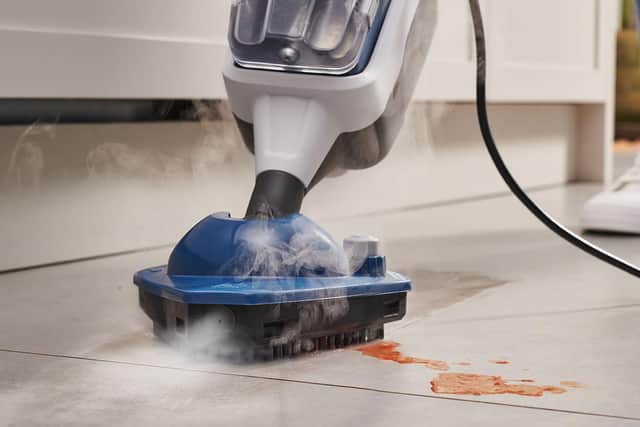 Power through popular cleaning tasks with the new VAX Steam Fresh Total Home.
