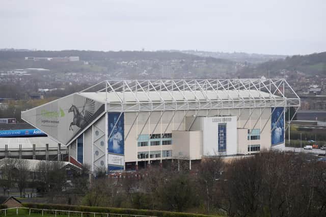 General view of the Elland Road, home of Leeds United on March 18, 2020 in Leeds, England. (Photo by Gareth Copley/Getty Images)