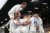 Leeds United's Crysencio Summerville celebrates scoring their side's second goal of the game during the Sky Bet Championship match at Elland Road, Leeds. Picture date: Sunday August 6, 2023. (Photo credit: Robbie Stephenson/PA Wire)