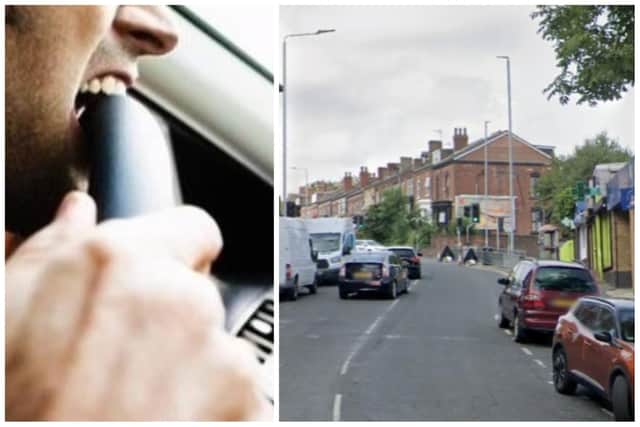 Tyrell lost his temper and drove at his partner on Beeston Road. (library pics by National World / Google Maps)