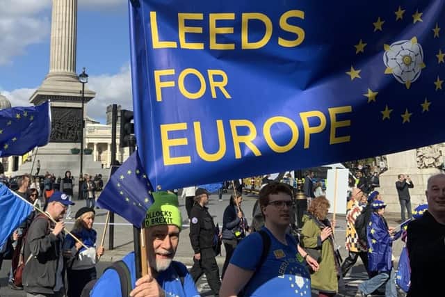 The route of the National Rejoin March included Trafalgar Square.