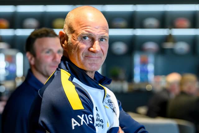 Leeds Rhinos coach Brad Arthur seen during this week's play-offs launch at Elland Road. Picture by Allan McKenzie/SWpix.com.
