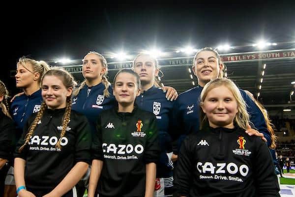 Fran Goldthorp, second from right, believes England are inspiring a new generation of young fans and players. Picture by Allan McKenzie/SWpix.com.