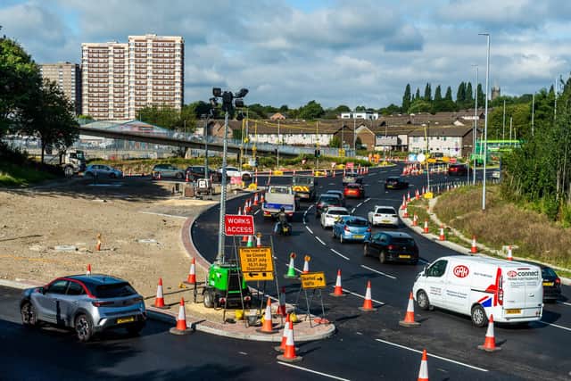 Roads around the Armley Gyratory are set to shut this weekend as work to remove the Gelderd Road footbridge get underway. Picture: James Hardisty