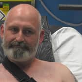 Cecil's story is featured in the new series of 24 Hours in A&E, after he came off his motorbike in a 130mph crash (Picture: Channel 4)