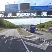 The sliproad on the M62 was shut for hours. (Google Maps)