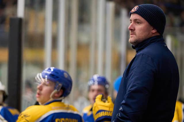 JOB WELL DONE: Ryan Aldridge, Leeds Knights' head coach. Picture courtesy of Oliver Portamento.