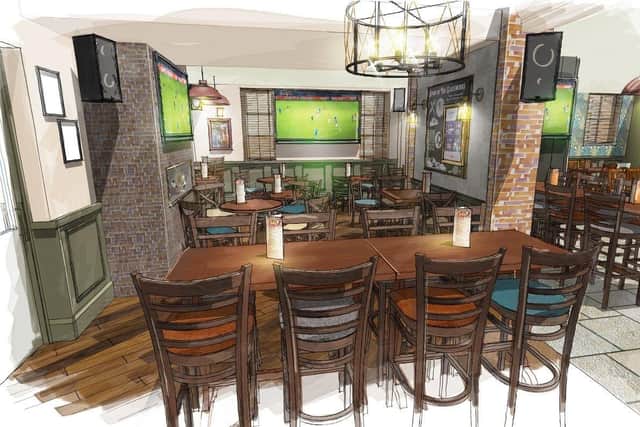 Sports bar area