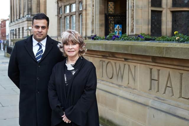 Labour council leader Denise Jeffery and Tory opposition leader Nadeem Ahmed (Photo by Local Democracy Reporting Service)