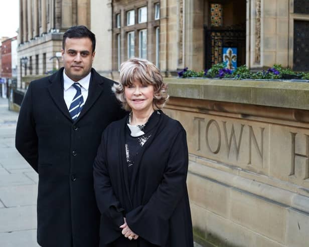 Labour council leader Denise Jeffery and Tory opposition leader Nadeem Ahmed (Photo by Local Democracy Reporting Service)