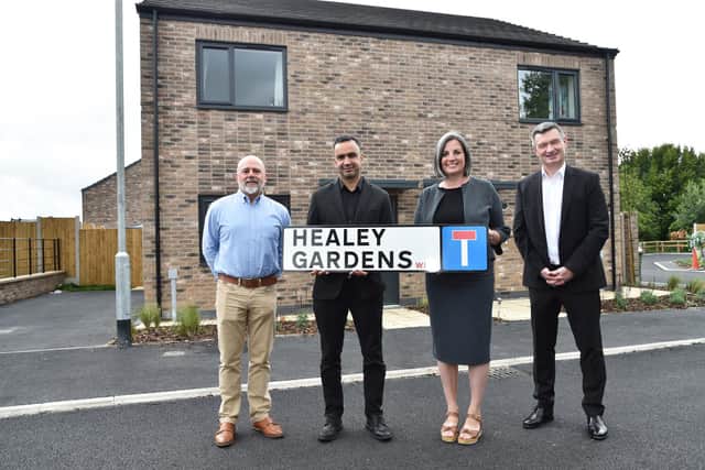 The Healey Croft development in Leeds offering new council houses.