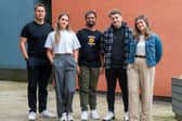 (Pictured (L-R): Richard Stephenson, Cerys Moore, Calvin Gomes, Jacob Marsey and Brooke Sanders