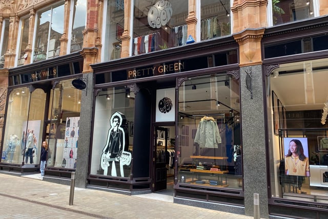 Returning to King Edward Street, Liam Gallagher’s Pretty Green is set to reopen this month. The brand's menswear collection reflects the interconnected relationship of
music, culture and style.