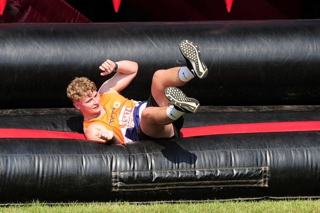 It required tenacious thrill-seekers like Dan Taylor, from Calverley, to tumble through the giant obstacles.
