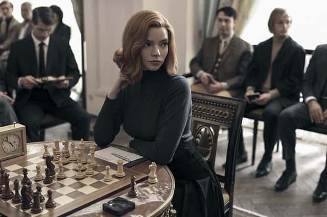 The Queen's Gambit centres around the life of genius chess player Elizabeth Harmon (Netflix)