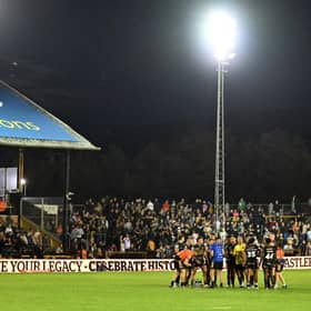 A general view of Castleford Tigers playing Catalans Dragons at OneBore Stadium in August. Picture by Matthew Merrick/SWpix.com.