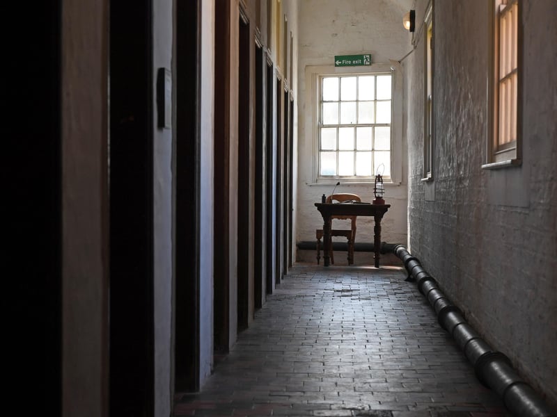 A spooky corridor at Ripon Workhouse Museum's Vagrant cells. (Picture Gerard Binks)