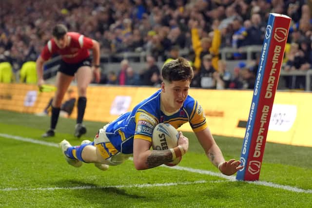 Leeds Rhinos' Riley Lumb will play for Salford Red Devils this weekend. Picture by Danny Lawson/PA Wire.