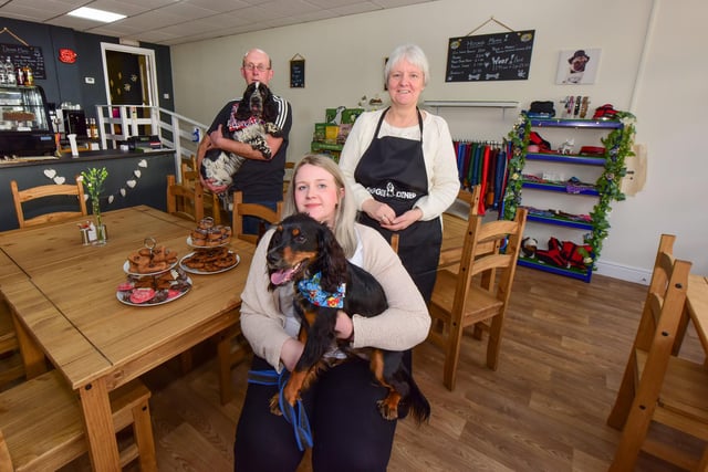 Pictured in the new Doggie Diner cafe in Middle Street, Blackhall in 2017.