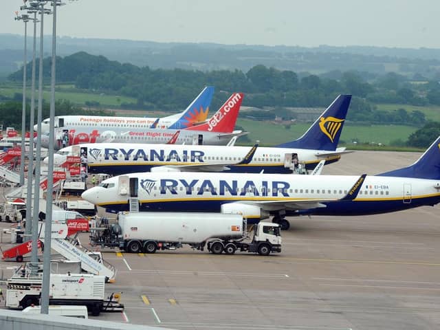 Dozens of flights have been diverted or cancelled at Leeds Bradford Airport.