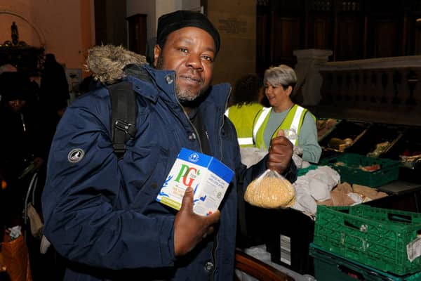 Paul Smith is an asylum seeker who attends the food share to eat cleaner. Picture: Steve Riding