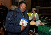 Paul Smith is an asylum seeker who attends the food share to eat cleaner. Picture: Steve Riding