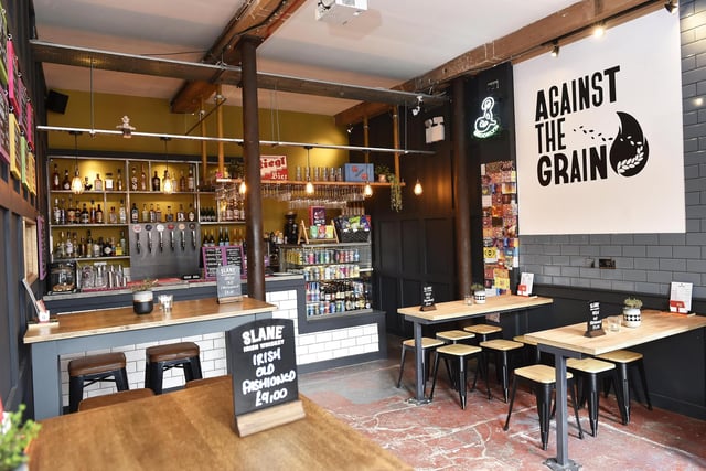 Against The Grain serves craft ales and liquors, cocktails, spirits and wines from around the world, with bar snacks, pork pies and charcuterie boards available too. You can find this micropub at Swinnow Grange Mills, Stanningley Rd, Bramley, LS13 4EP.
