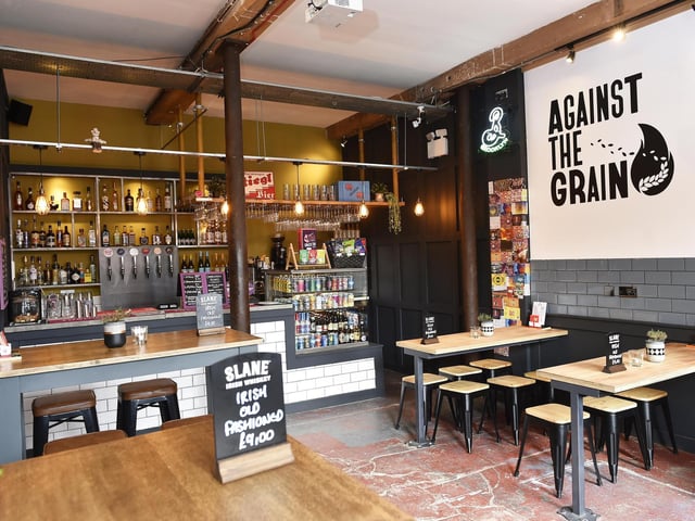 Against The Grain serves craft ales and liquors, cocktails, spirits and wines from around the world, with bar snacks, pork pies and charcuterie boards available too. You can find this micropub at Swinnow Grange Mills, Stanningley Rd, Bramley, LS13 4EP.