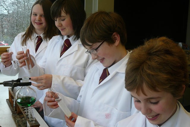 Young Scientists at Cardinal Heenan Pupils celebrated bein g crowned winners of the Key Stage 3 Prize at the Salters Chemistry Festival 2008, University of Leeds.
Pictured, from left, are Amy McDermott, Grace Oliver, Sam Jones and Catherine Iles.