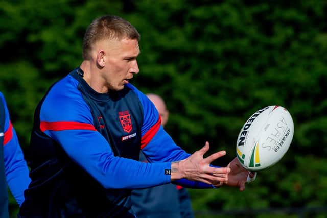 Leeds Rhinos'Mikolaj Oledzki is back in the England camp after three frustrating years. Picture by Allan McKenzie/SWpix.com.