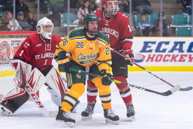 LEARNING CURVE: Grant Cooper, in action during his four-year spell at Clarkson University. Picture courtesy of Clarkson University.
