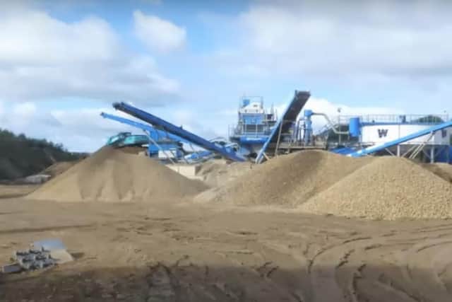 Hawksworth Quarry near Guiseley, which has come under fire for a 'monstrous' machine (Photo by Leeds City Council/YouTube)