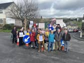 Residents of Wyke Lane want the Oakenshaw Cross to be repaired and returned.