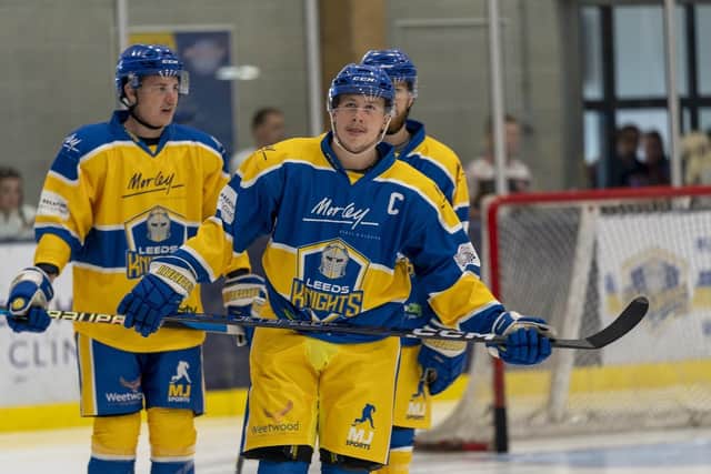 FOLLOW ME LEADER: Kieran Brown hopes to mature on and off the ice as he takes on the captaincy role for Leeds Knights Picture courtesy of Oliver Portamento