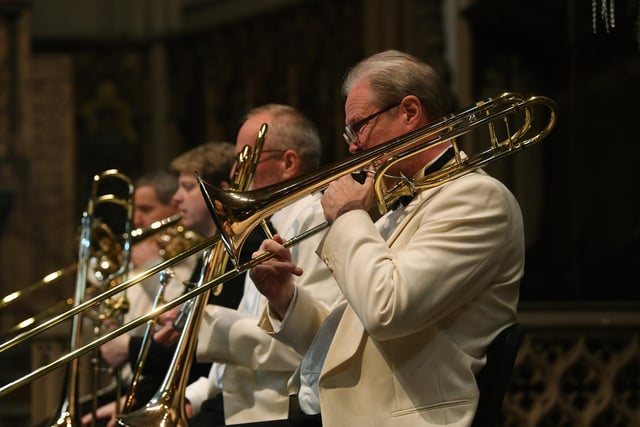 The YEP Brass play at the traditional carol service at Leeds Minister every year and welcomed the guests.